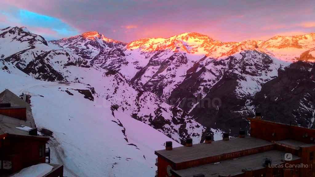 Sunset no Valle Nevado: pôr do sol nos Andes com piquenique foto 2